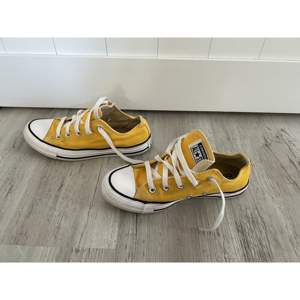 Converse Chuck Taylor All Star Low Sneakers Unisex M4/W6 Lemon Chrome 130129F - Picture 8 of 11